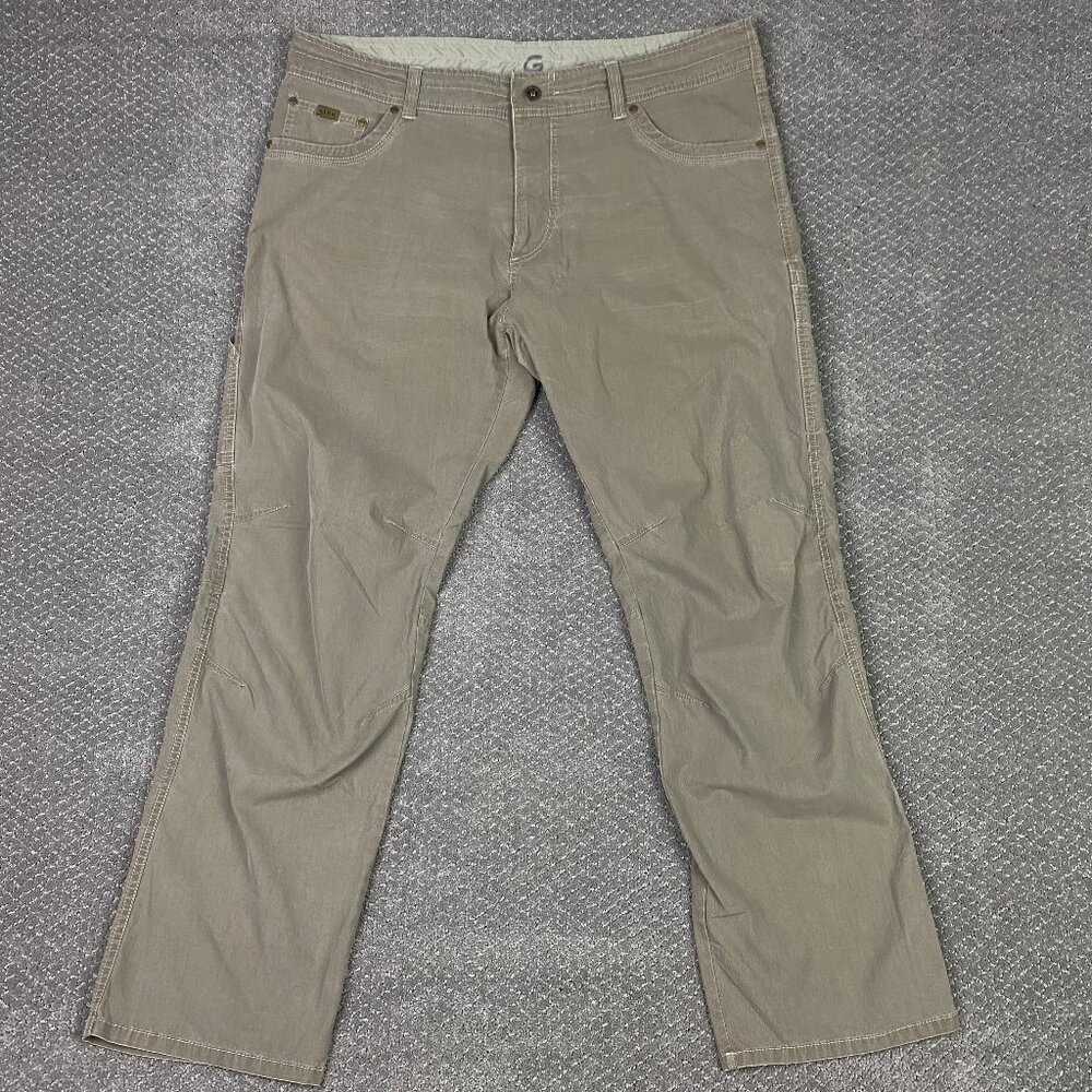 Kuhl Revolvr Pants Men's 42 x 32 Olive Green Hiking Outdoor Cargo Gorpcore